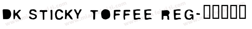 DK Sticky Toffee Reg字体转换